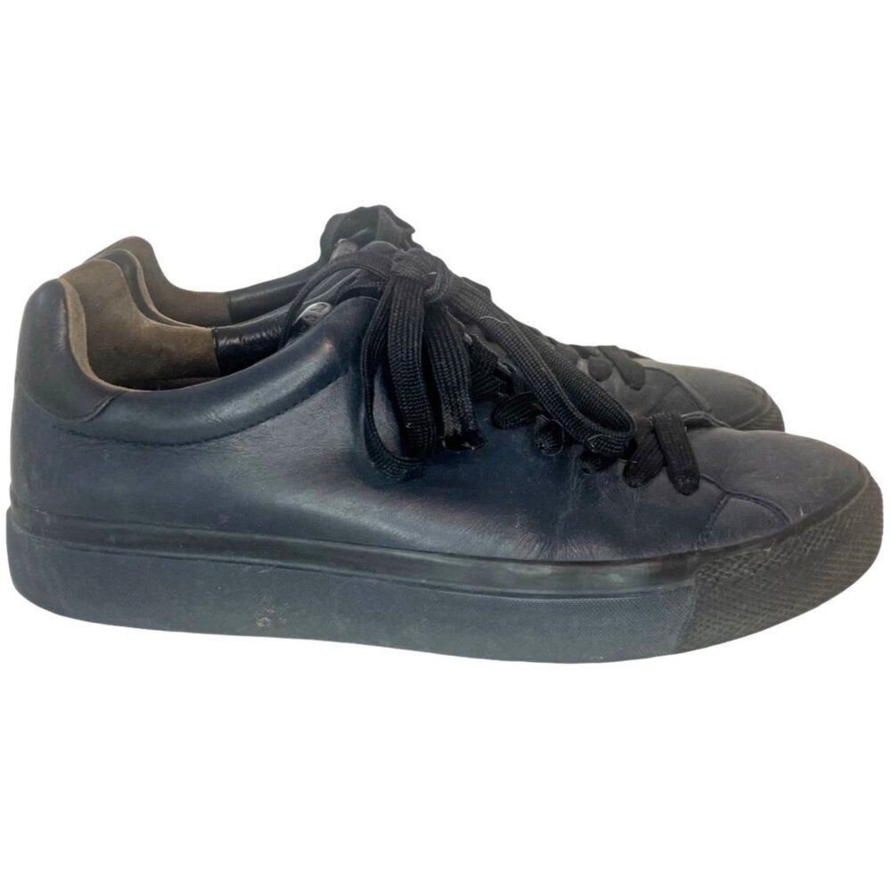 Rag & Bone RB1 Low Top Smooth Leather Sneakers 43 US 10 Navy Casual Minimalist